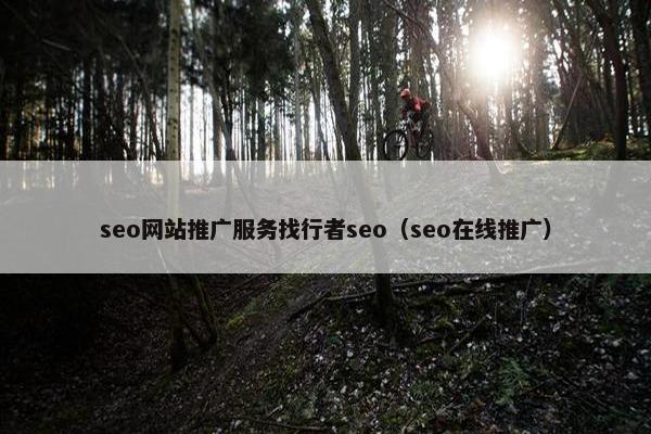 seo网站推广服务找行者seo（seo在线推广）