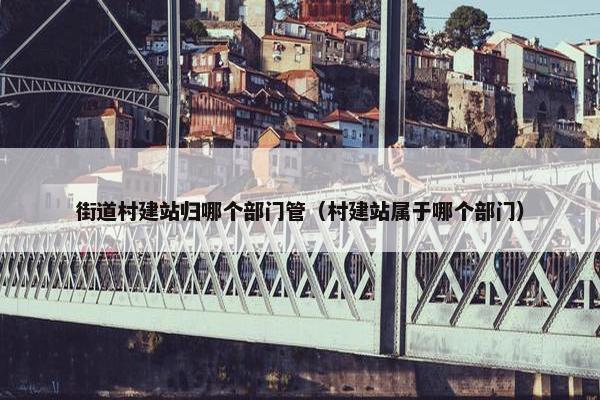 街道村建站归哪个部门管（村建站属于哪个部门）