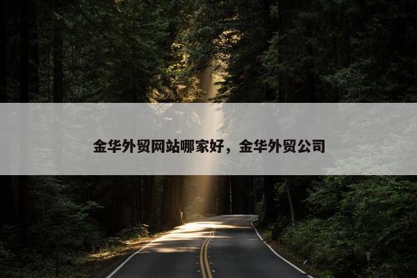 金华外贸网站哪家好，金华外贸公司