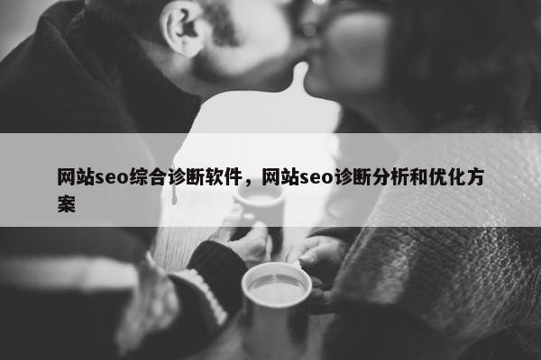 网站seo综合诊断软件，网站seo诊断分析和优化方案
