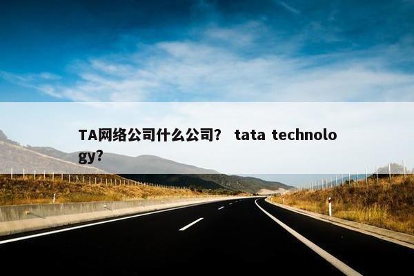 TA网络公司什么公司？ tata technology？
