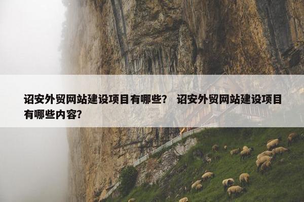诏安外贸网站建设项目有哪些？ 诏安外贸网站建设项目有哪些内容？
