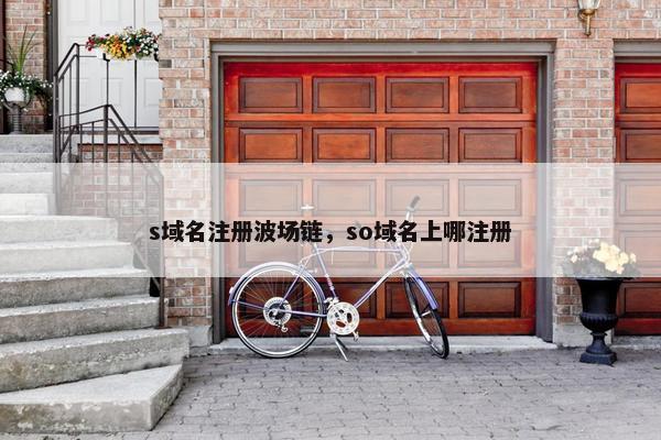 s域名注册波场链，so域名上哪注册