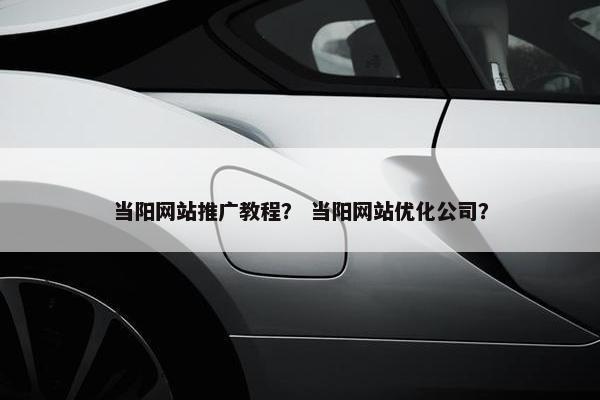 当阳网站推广教程？ 当阳网站优化公司？