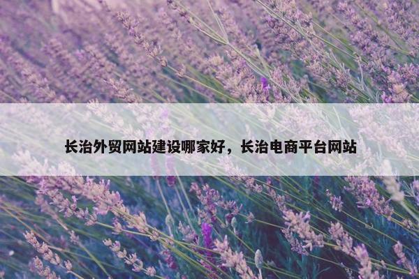 长治外贸网站建设哪家好，长治电商平台网站