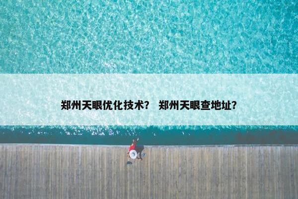 郑州天眼优化技术？ 郑州天眼查地址？