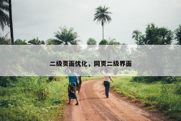 二级页面优化，网页二级界面