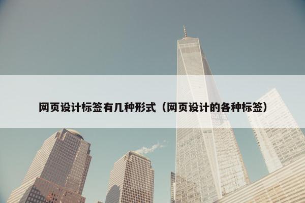 网页设计标签有几种形式（网页设计的各种标签）