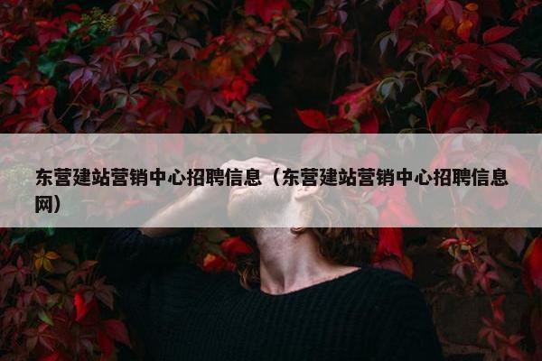 东营建站营销中心招聘信息（东营建站营销中心招聘信息网）