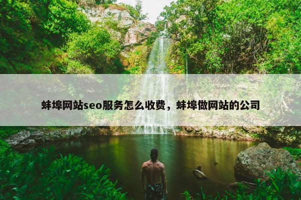 蚌埠网站seo服务怎么收费，蚌埠做网站的公司