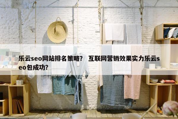 乐云seo网站排名策略？ 互联网营销效果实力乐云seo包成功？