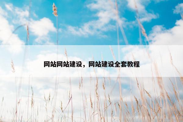 网站网站建设，网站建设全套教程