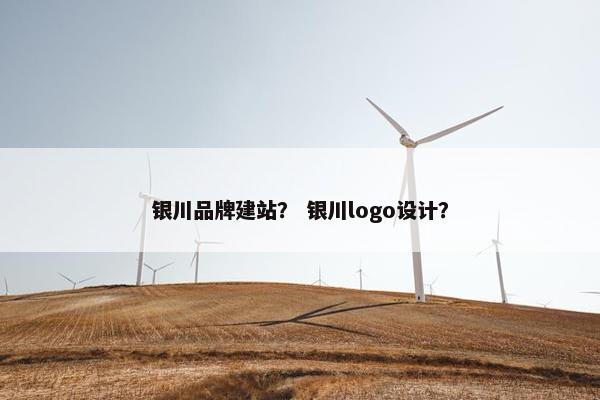 银川品牌建站？ 银川logo设计？