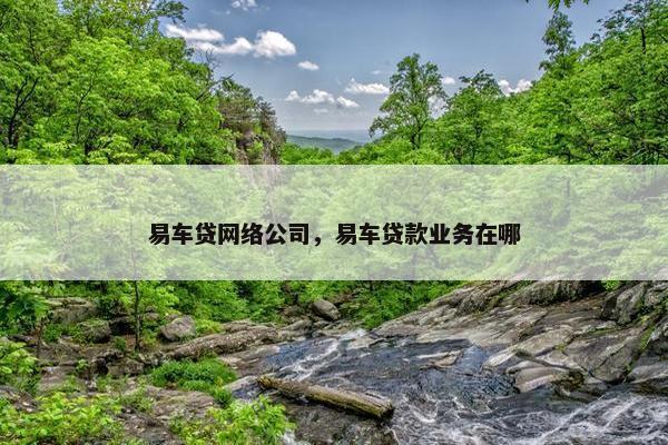 易车贷网络公司，易车贷款业务在哪