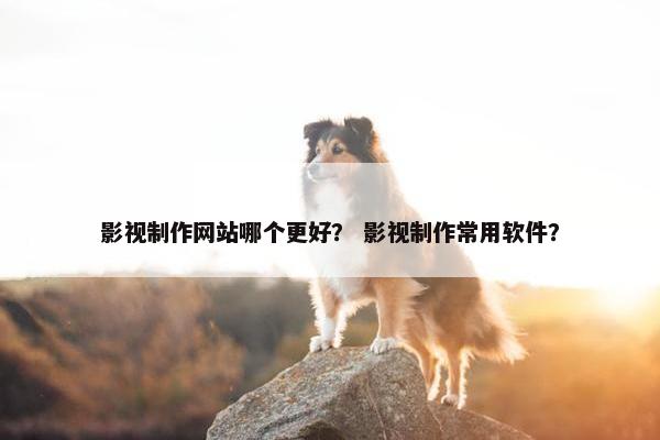 影视制作网站哪个更好？ 影视制作常用软件？