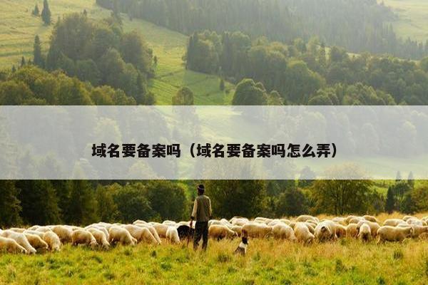域名要备案吗（域名要备案吗怎么弄）