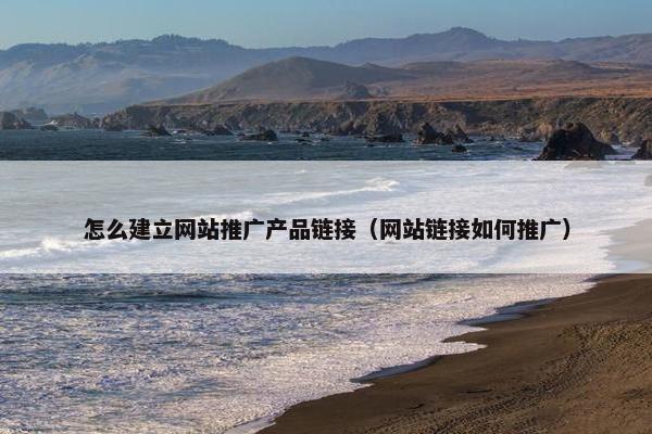 怎么建立网站推广产品链接（网站链接如何推广）