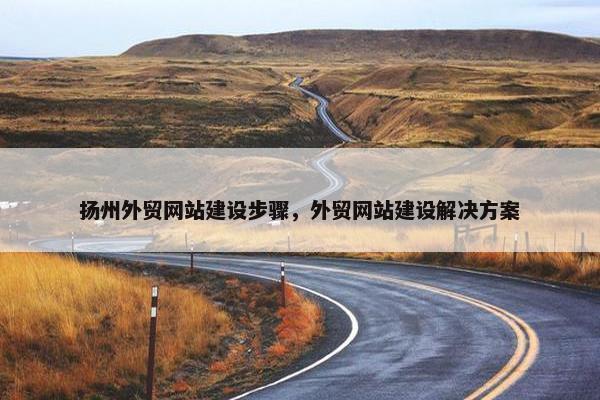 扬州外贸网站建设步骤，外贸网站建设解决方案