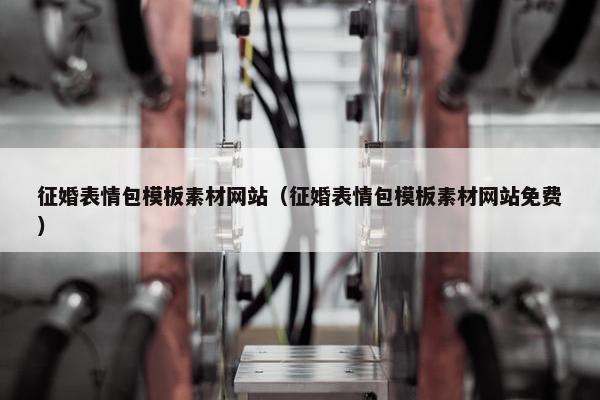 征婚表情包模板素材网站（征婚表情包模板素材网站免费）