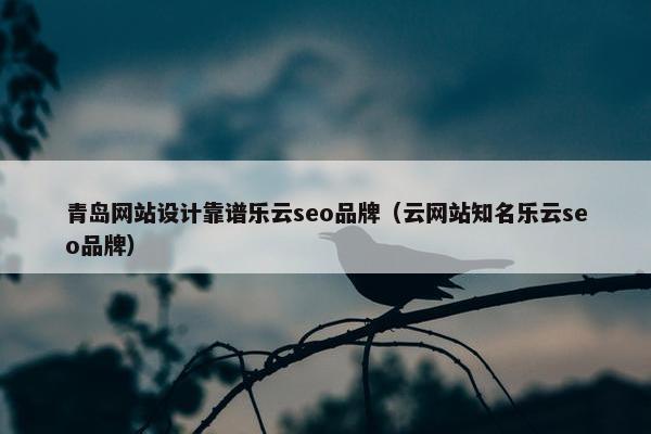 青岛网站设计靠谱乐云seo品牌（云网站知名乐云seo品牌）