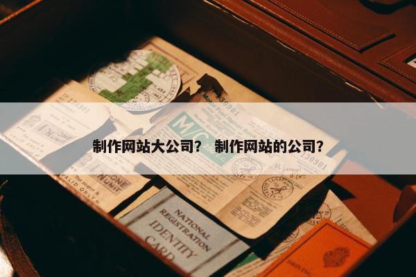 制作网站大公司？ 制作网站的公司？