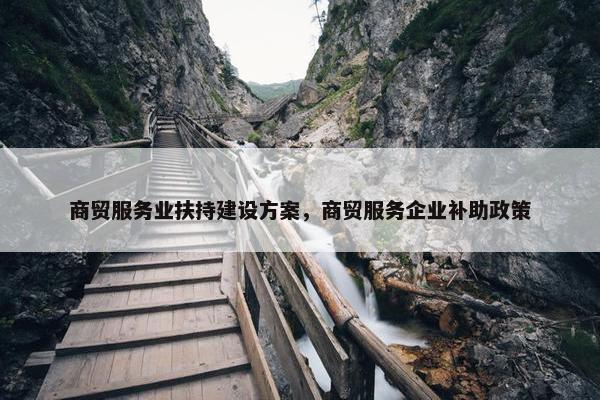 商贸服务业扶持建设方案，商贸服务企业补助政策