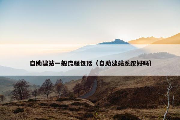 自助建站一般流程包括（自助建站系统好吗）