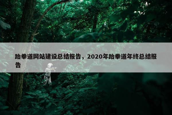 跆拳道网站建设总结报告，2020年跆拳道年终总结报告