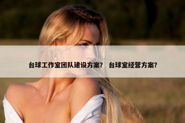 台球工作室团队建设方案？ 台球室经营方案？