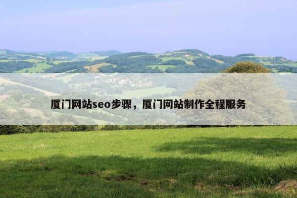 厦门网站seo步骤，厦门网站制作全程服务