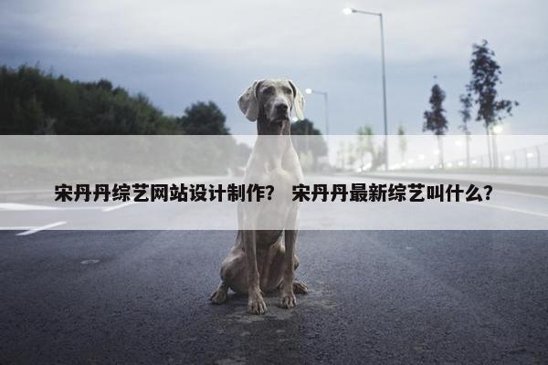 宋丹丹综艺网站设计制作？ 宋丹丹最新综艺叫什么？
