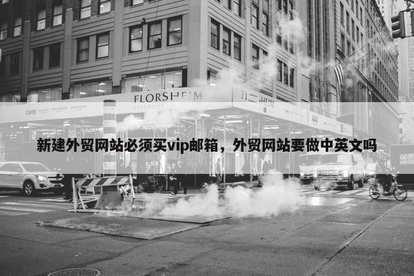 新建外贸网站必须买vip邮箱，外贸网站要做中英文吗