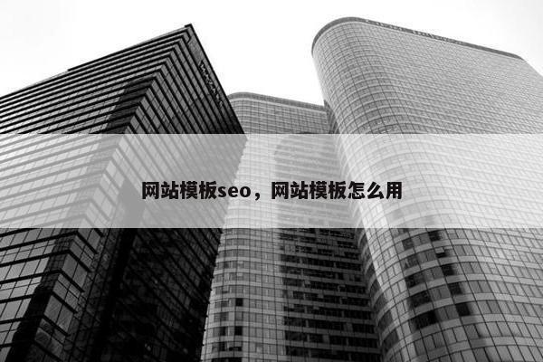 网站模板seo，网站模板怎么用