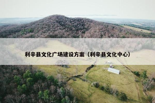 利辛县文化广场建设方案（利辛县文化中心）