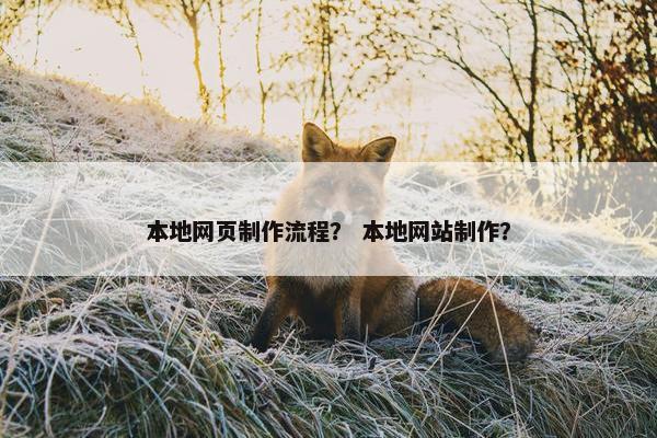本地网页制作流程？ 本地网站制作？