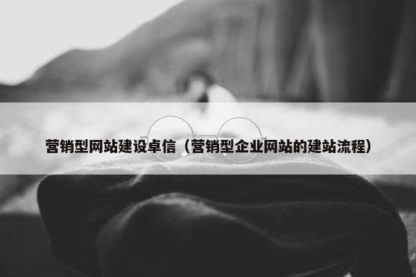 营销型网站建设卓信（营销型企业网站的建站流程）