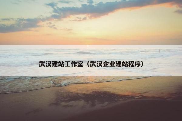 武汉建站工作室（武汉企业建站程序）