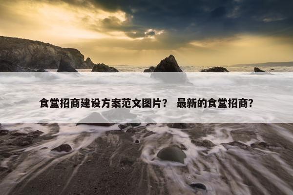 食堂招商建设方案范文图片？ 最新的食堂招商？