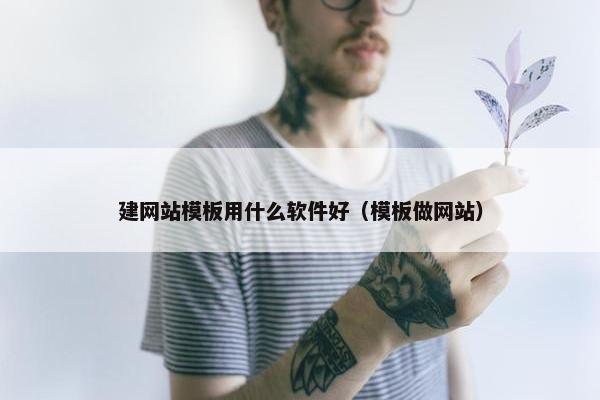 建网站模板用什么软件好（模板做网站）