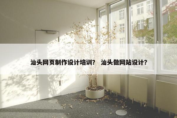 汕头网页制作设计培训？ 汕头做网站设计？