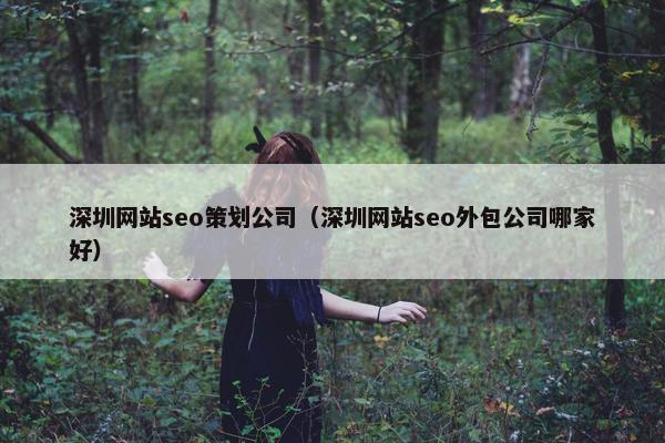 深圳网站seo策划公司（深圳网站seo外包公司哪家好）