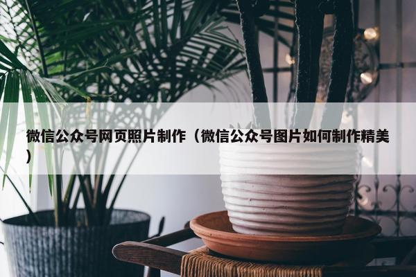 微信公众号网页照片制作（微信公众号图片如何制作精美）
