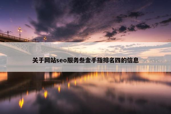 关于网站seo服务叁金手指排名四的信息
