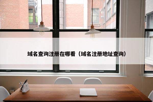 域名查询注册在哪看（域名注册地址查询）
