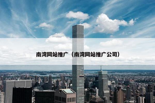 南湾网站推广（南湾网站推广公司）