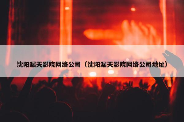 沈阳漏天影院网络公司（沈阳漏天影院网络公司地址）