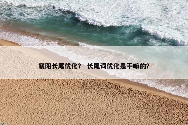 襄阳长尾优化？ 长尾词优化是干嘛的？