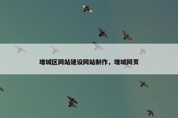 增城区网站建设网站制作，增城网页