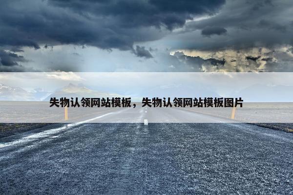 失物认领网站模板，失物认领网站模板图片