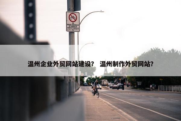 温州企业外贸网站建设？ 温州制作外贸网站？